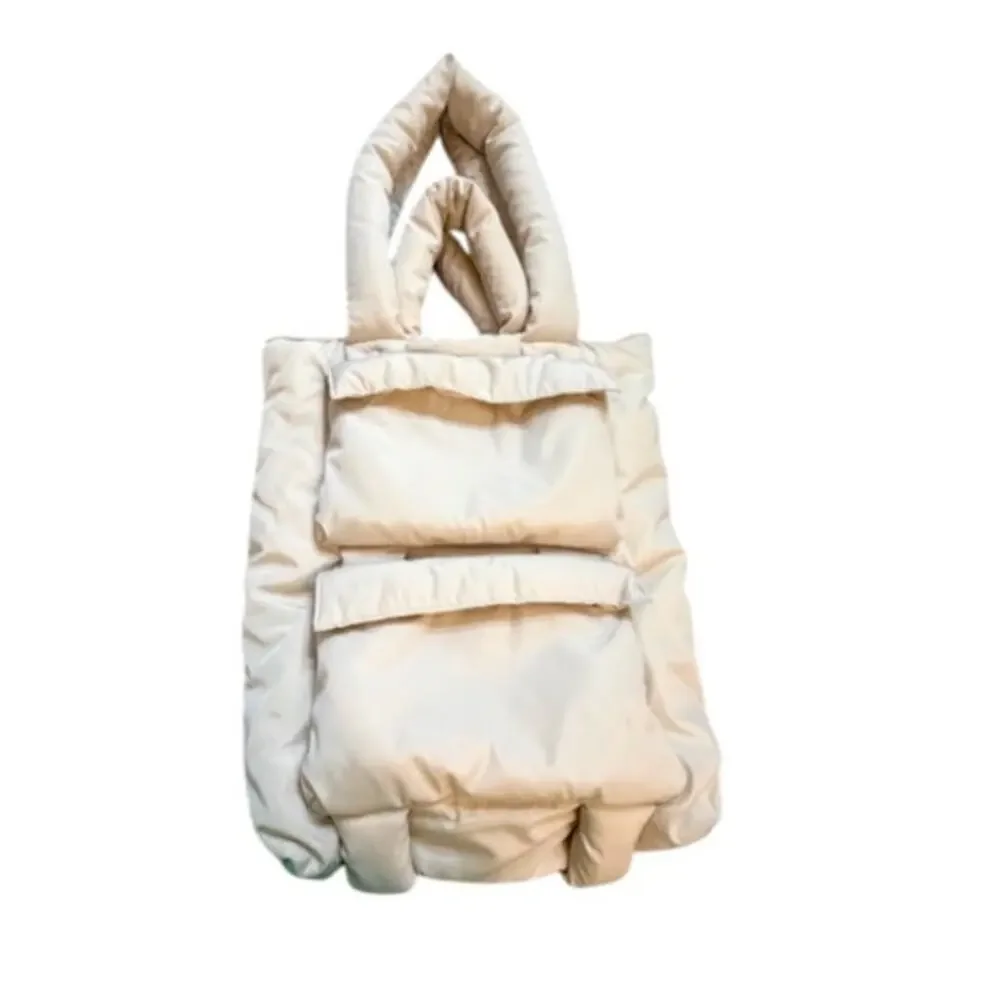 Dagne Dover Jemi Cargo Tote – Moonbeam | Puffer Style Travel Tote